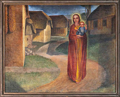 Tone Kralj - Mother and Child with Apple