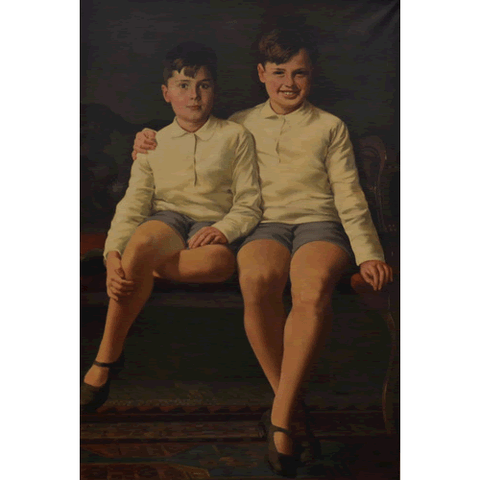 Bozovičar Pavel - Portrait of Marko and Miha Skaberne