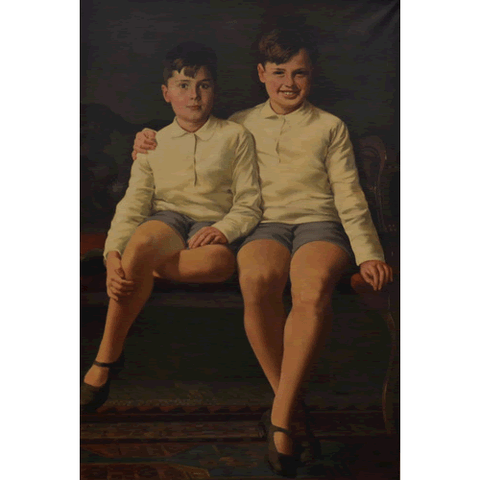 Pavel Bozovičar - Portrait of Marko and Miha Skaberne