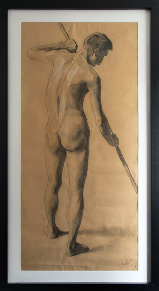 Gojmir Anton Kos - Nude man with pole