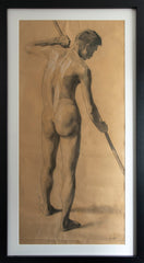 Gojmir Anton Kos - Nude man with pole