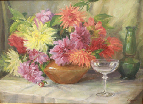Avgusta Šantel - Bouquet of roses