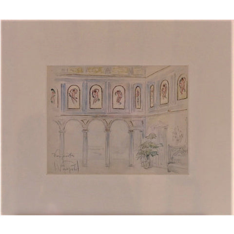 Ivan Vavpotič - Atrium with cross corridor and arches