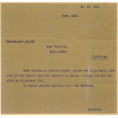 Ivan Vavpotič - Notice of termination of employment