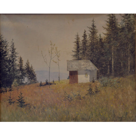 Weichberger Eduard - A house by the forest