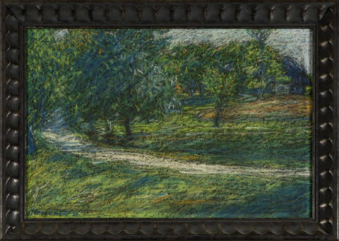 Fran Klemenčič - Landscape - A path in the middle of a green landscape